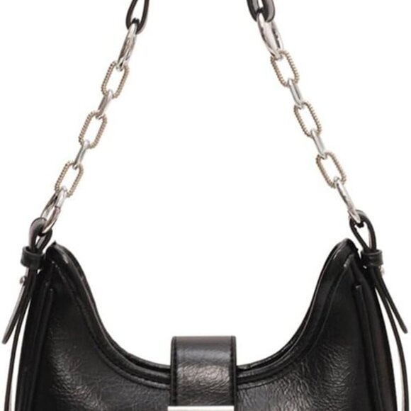 Women's Contrast Color Plaid Striped Saddle Crossbody Shoulder Underarm Satchel
